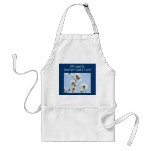 Comfort Food & Love! aprons All I Need Blue White