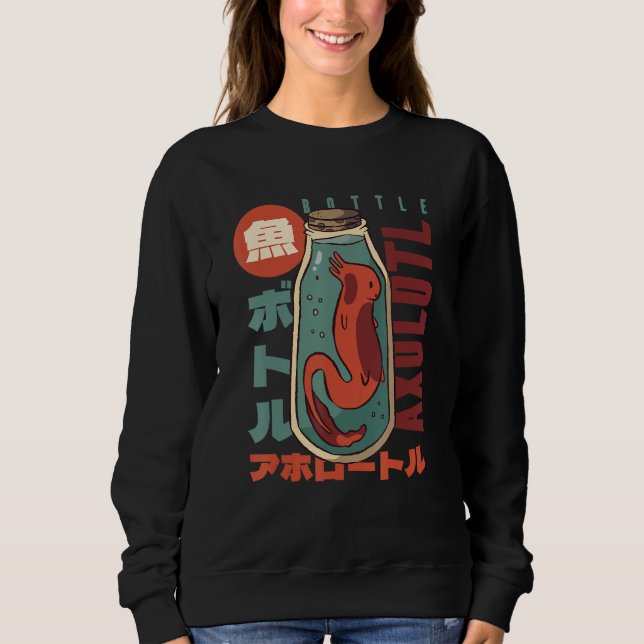 Comfort Food  s Delight Axolotl in Mason Jars Sweatshirt (Front)