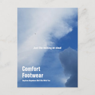 Comfort Footwear on cloud Postcard