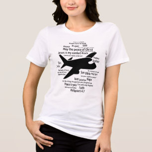 Comfort for a plane crash Philippians 4:7 Tri-Blend Shirt
