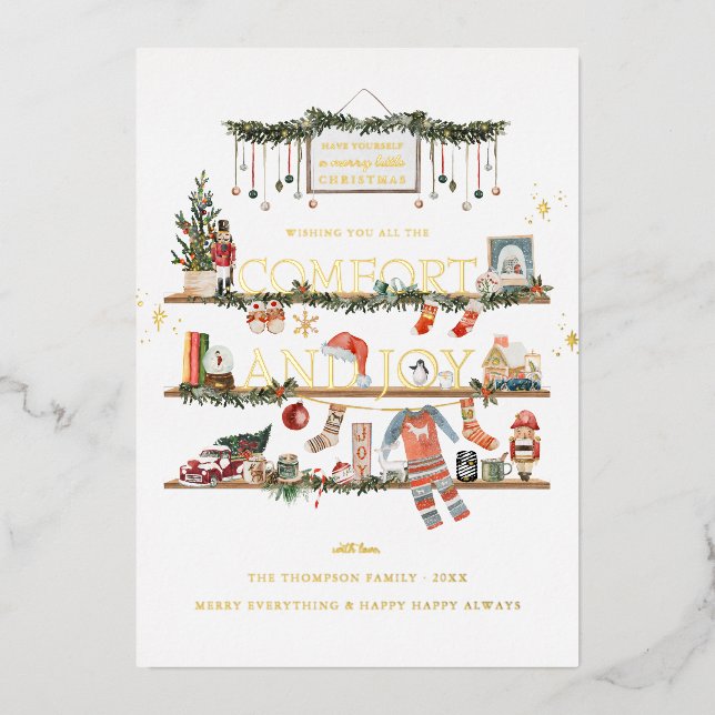 Comfort & Joy | Christmas Holiday Card (Front)