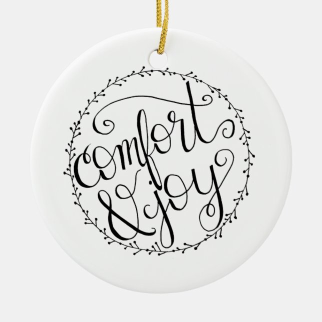 Comfort & Joy Christmas Ornament (Front)