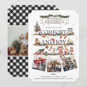 Comfort & Joy Christmas Photo Holiday Card