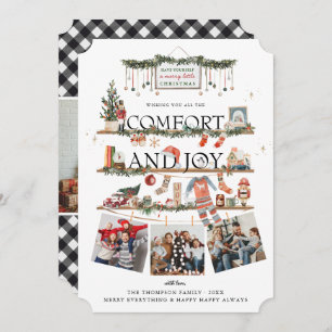 Comfort & Joy   Christmas Photo Holiday Card