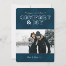 Comfort & Joy Holiday Photo Card