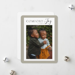 Comfort + Joy Holiday Photo Card
