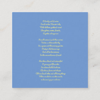 Comfort poem for loss of daughter, sister, friend enclosure card