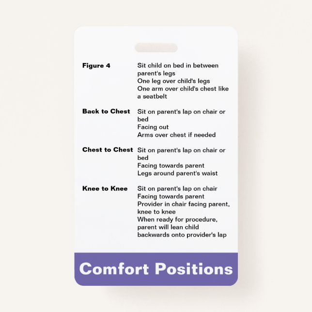 Comfort Positioning ID Badge (Front)