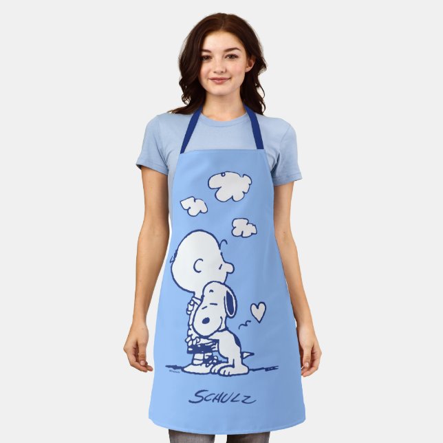Comfort & Security | Charlie & Snoopy Hug Apron (Worn)