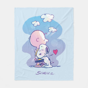 Comfort & Security   Charlie & Snoopy Hug Fleece Blanket