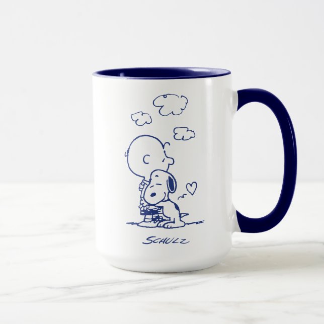 Comfort & Security | Charlie & Snoopy Hug Mug (Right)