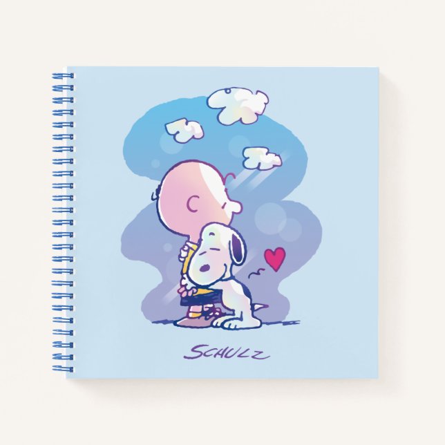 Comfort & Security | Charlie & Snoopy Hug Notebook (Front)