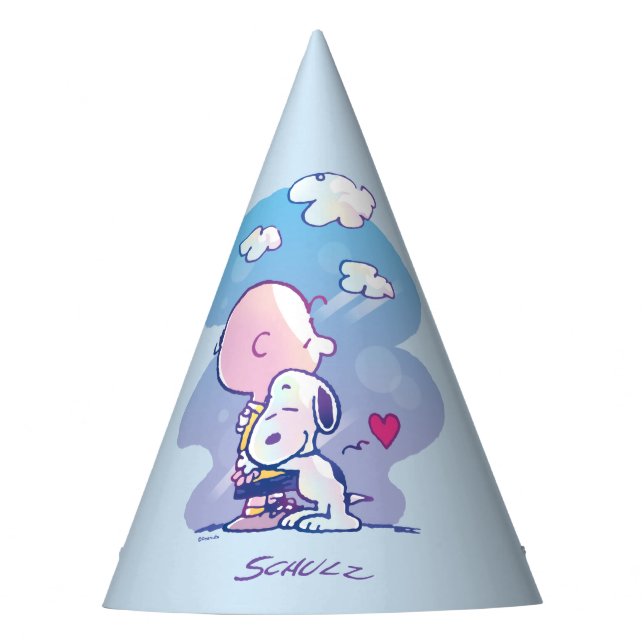 Comfort & Security | Charlie & Snoopy Hug Party Hat (Front)