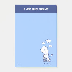 Comfort & Security   Charlie & Snoopy Hug Post-it Notes