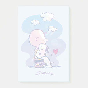 Comfort & Security   Charlie & Snoopy Hug Post-it Notes