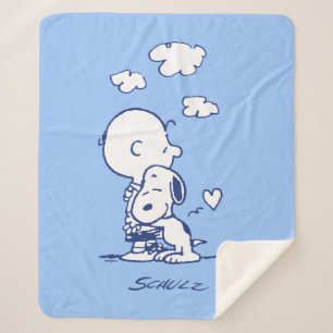 Comfort & Security   Charlie & Snoopy Hug Sherpa Blanket