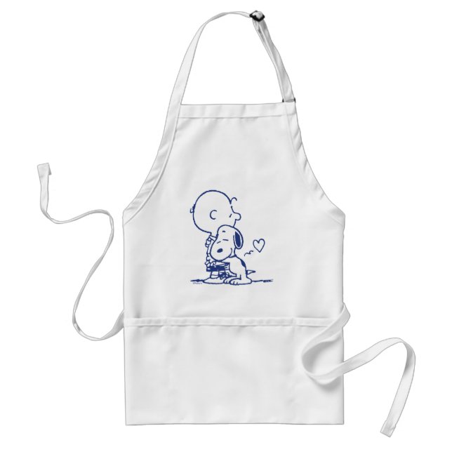 Comfort & Security | Charlie & Snoopy Hug Standard Apron (Front)
