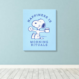 Comfort & Security   Happiness is Morning Rituals Canvas Print
