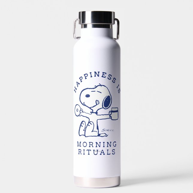 Comfort & Security | Happiness is Morning Rituals Water Bottle (Front)
