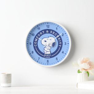 Comfort & Security   Snoopy & Woodstock Hug Clock
