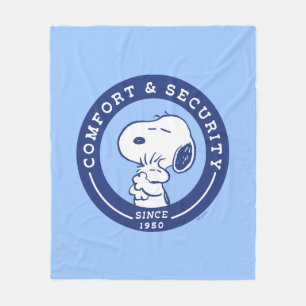 Comfort & Security   Snoopy & Woodstock Hug Fleece Blanket