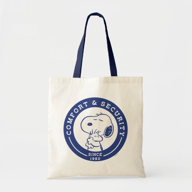 Comfort & Security | Snoopy & Woodstock Hug Tote Bag (Front)
