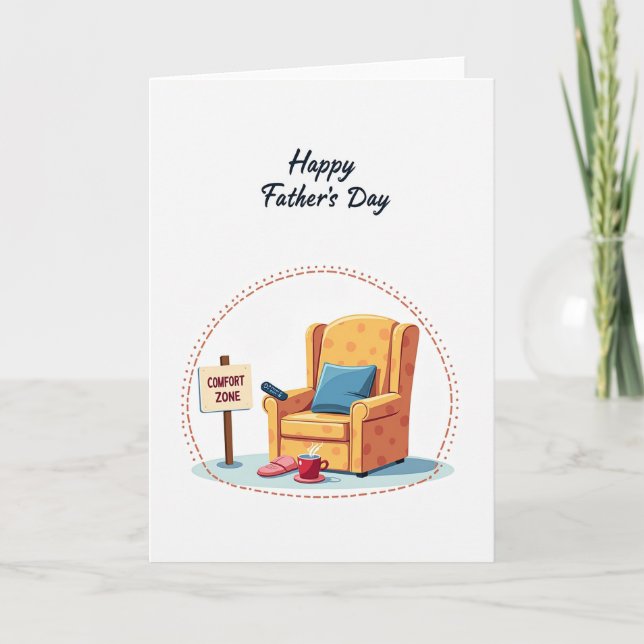Comfort Zone Fathers Day Image Card (Front)