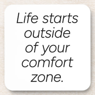 Comfort Zone Hard Plastic Coaster
