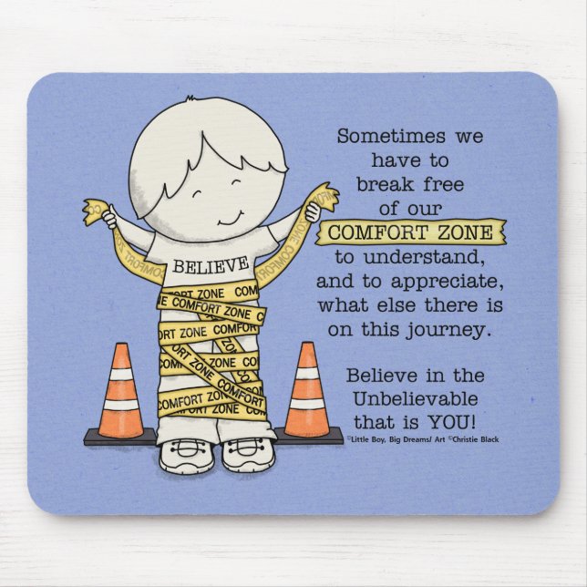 Comfort Zone Mouse Pad (Front)