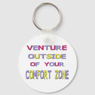 Comfort Zone (White) Keychain