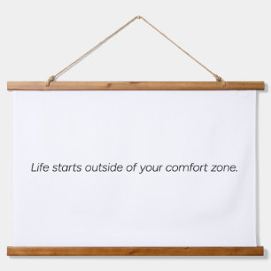 Comfort Zone Wood Topped Wall Tapestry