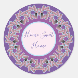 Comfortable and pretty  classic round sticker