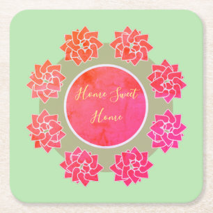 Comfortable and pretty paper coaster