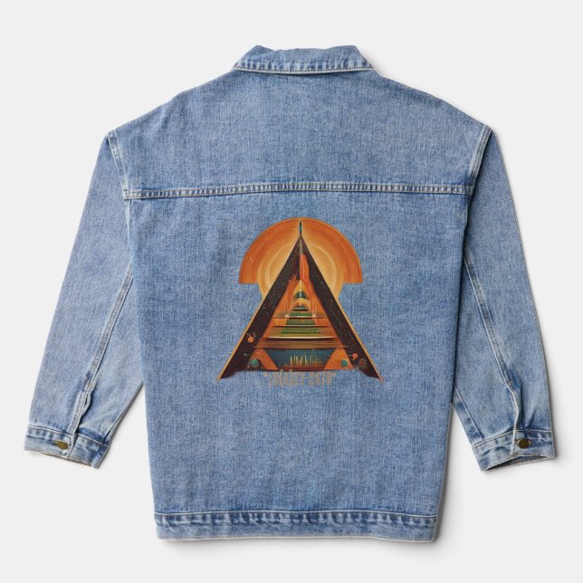 Comfortable Clothing for Every Occasion" Denim Jacket (Back)