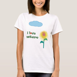 comfortable t-shirt for women, I love nature