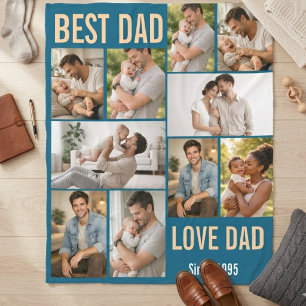 Comforted by Love Personalized 5 Photo Custom  Fle Fleece Blanket