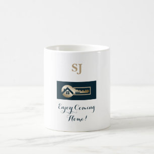 Comforting Gold Key Blue Spruce Realtor Mug