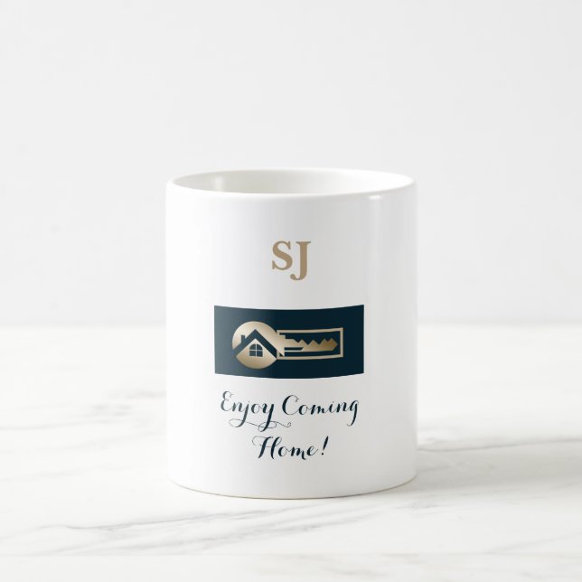 Comforting Gold Key Blue Spruce Realtor Mug (Center)