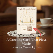 Comforting Gospel Hymns QR Code Playlist Greeting