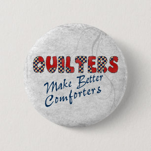 Comforting Quilters 6 Cm Round Badge