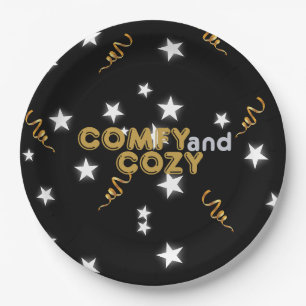 Comfy and Cosy New Year's Eve Paper Plates