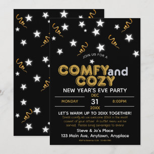 Comfy and Cosy New Year's Eve Party Invitation