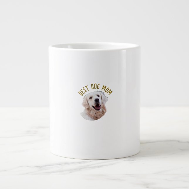 Comfy and Stylish Mug-Best Dog Mum  Large Coffee Mug (Front)