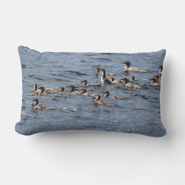 Comfy Pillow " Loons At The Lake" (Front)