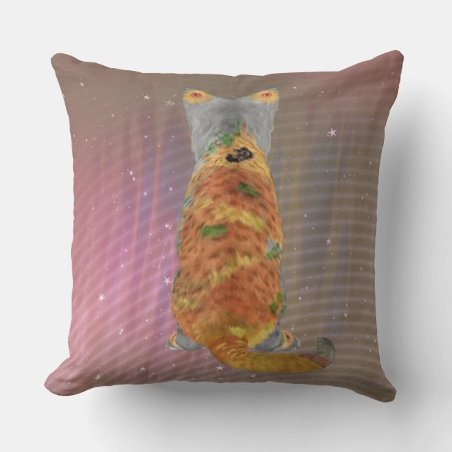 Comfy Sunflower Kitten Back Cushion (Front)