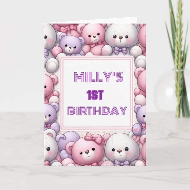 Comfy Teddy cuddles Card (Front)