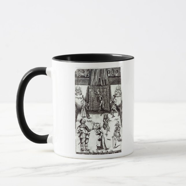Comic Actors in Performance, 1662 Mug (Left)