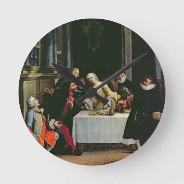 Comic Actors Round Clock (Front)