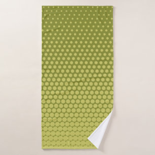 Comic background. Halftone dotted retro pattern wi Bath Towel