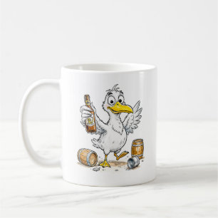 Comic Bird Barrel Dance Coffee Mug